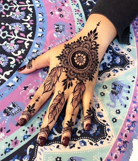 Detail Henna Tangan Pengantin Simple Nomer 29