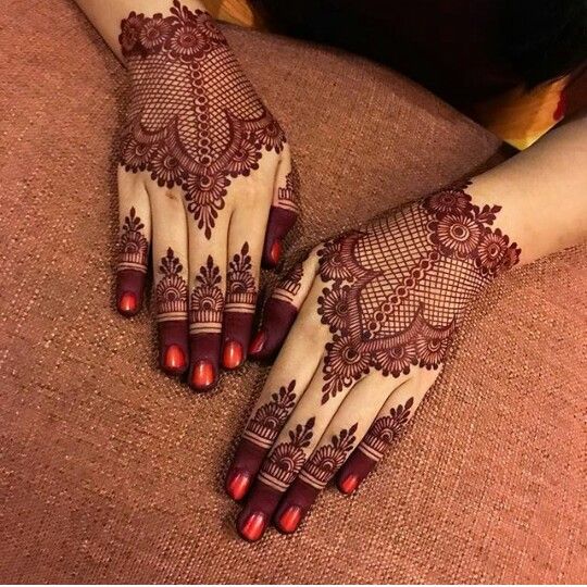 Detail Henna Tangan Pengantin Simple Nomer 39