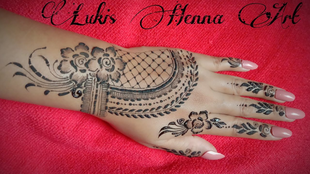 Detail Henna Tangan Pengantin Simple Nomer 49