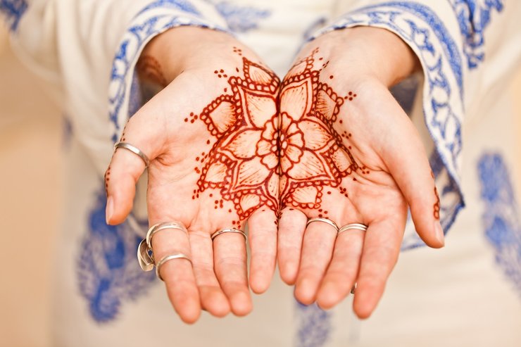 Detail Henna Tangan Pengantin Simple Nomer 50