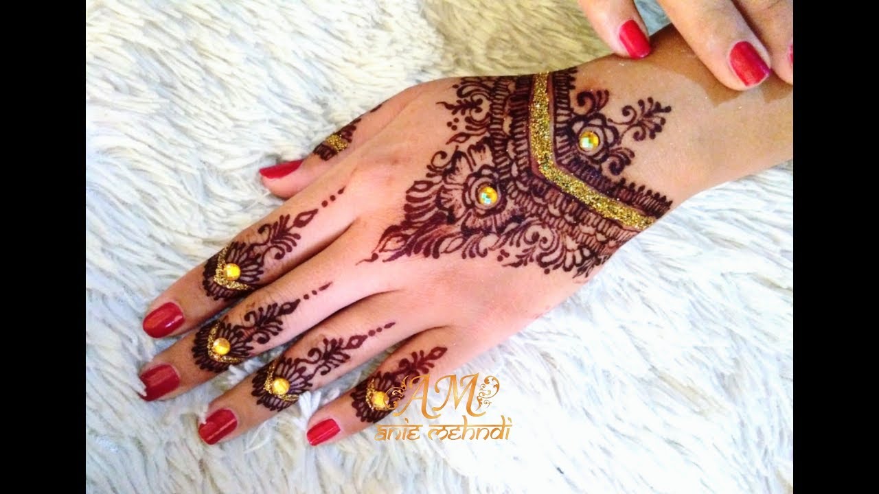 Detail Henna Tangan Pengantin Simple Nomer 6