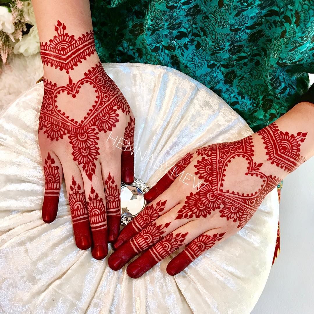 Detail Henna Tangan Pengantin Simple Nomer 7