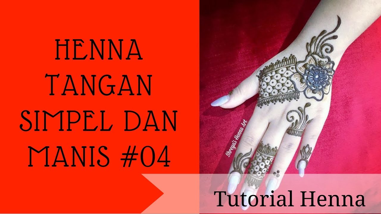 Detail Henna Tangan Simple Dan Mudah Nomer 38