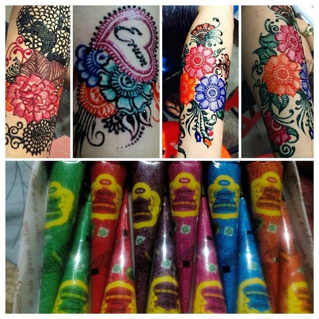 Detail Henna Warna Warni Nomer 41