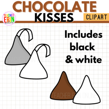 Detail Hershey Kiss Clipart Black And White Nomer 33
