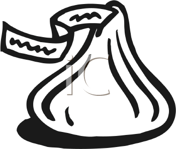 Detail Hershey Kiss Clipart Black And White Nomer 4