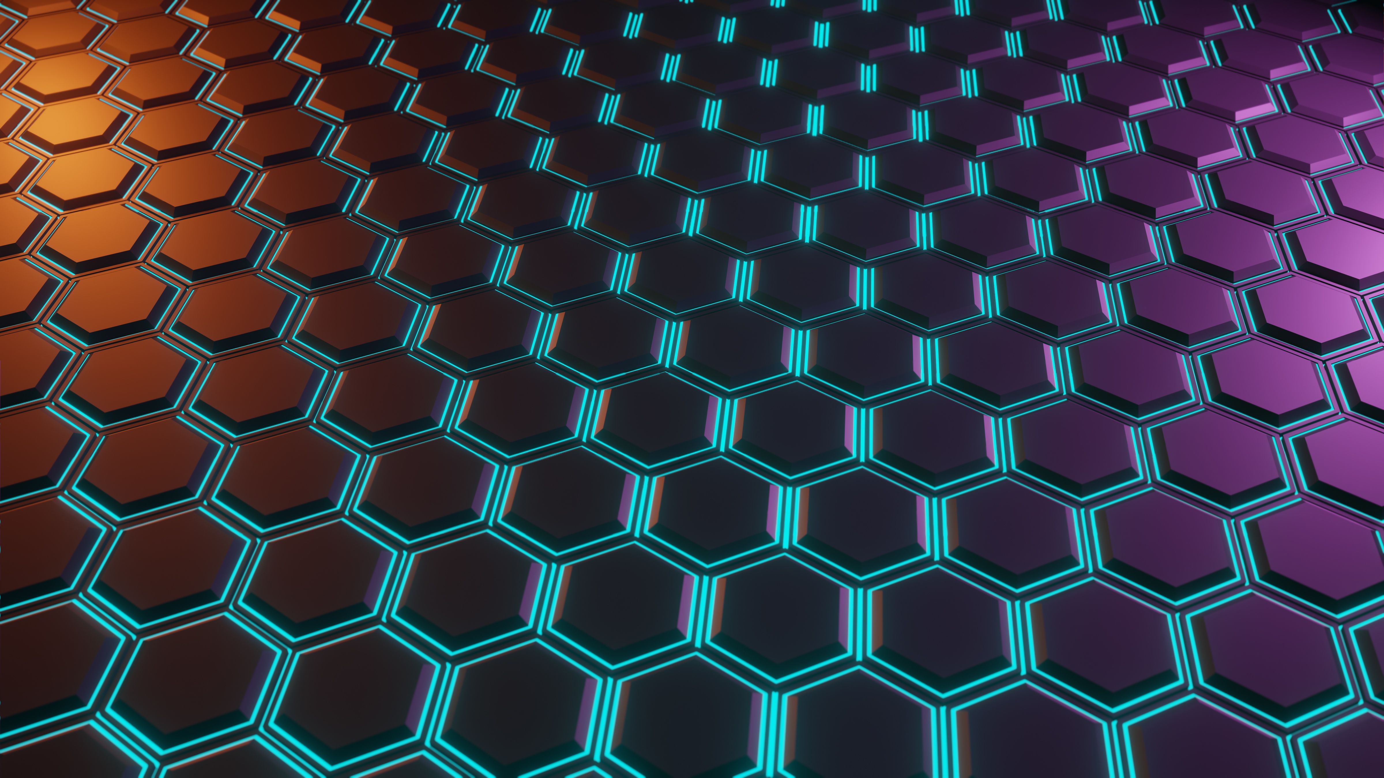 Detail Hexagon Pattern Wallpaper Nomer 4