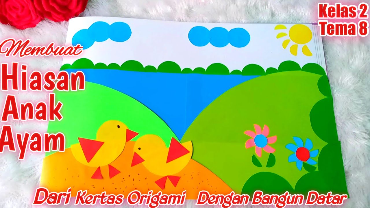 Detail Hiasan Anak Ayam Dari Kertas Warna Nomer 7