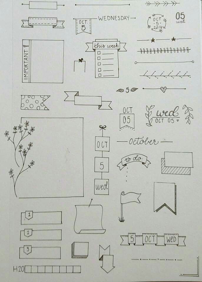 Detail Hiasan Bullet Journal Nomer 4