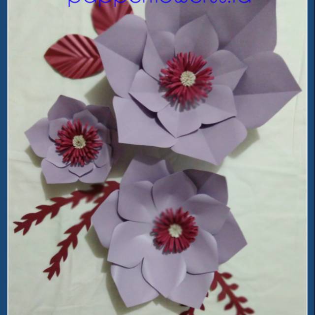 Detail Hiasan Bunga Kertas Nomer 2