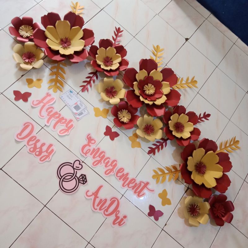 Detail Hiasan Bunga Kertas Nomer 22
