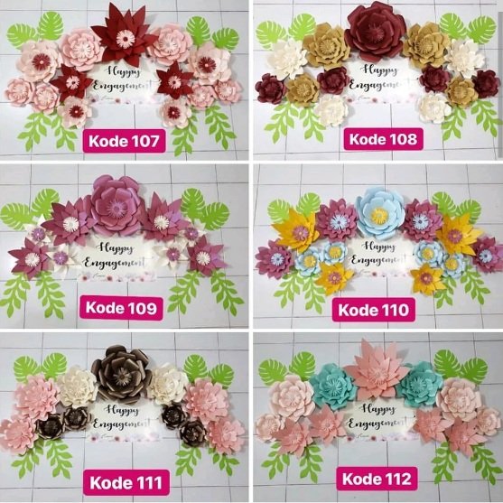 Detail Hiasan Bunga Kertas Nomer 7