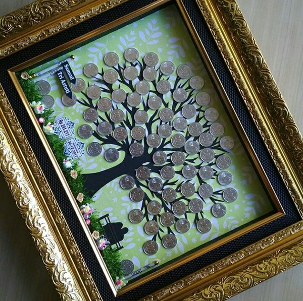 Detail Hiasan Dari Uang Logam Nomer 23