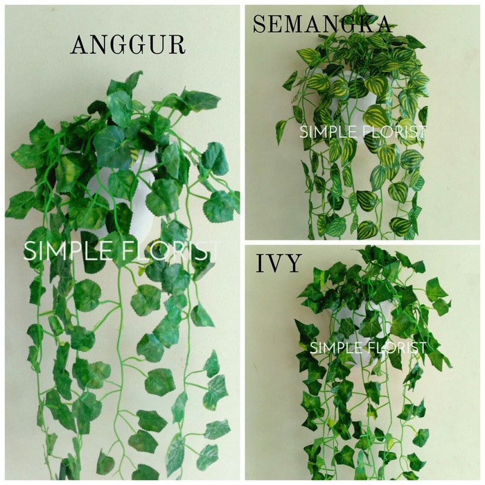 Detail Hiasan Daun Plastik Nomer 15