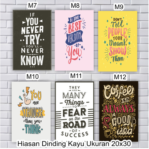 Detail Hiasan Dinding Berupa Quotes Nomer 17