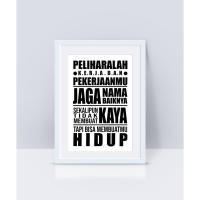 Detail Hiasan Dinding Berupa Quotes Nomer 3