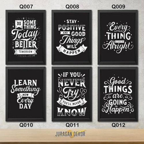Detail Hiasan Dinding Berupa Quotes Nomer 4