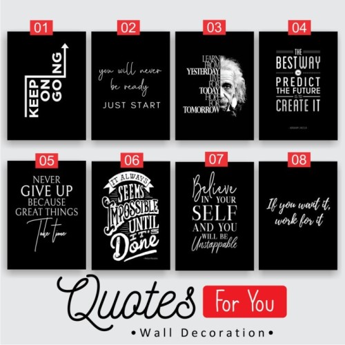 Detail Hiasan Dinding Berupa Quotes Nomer 44