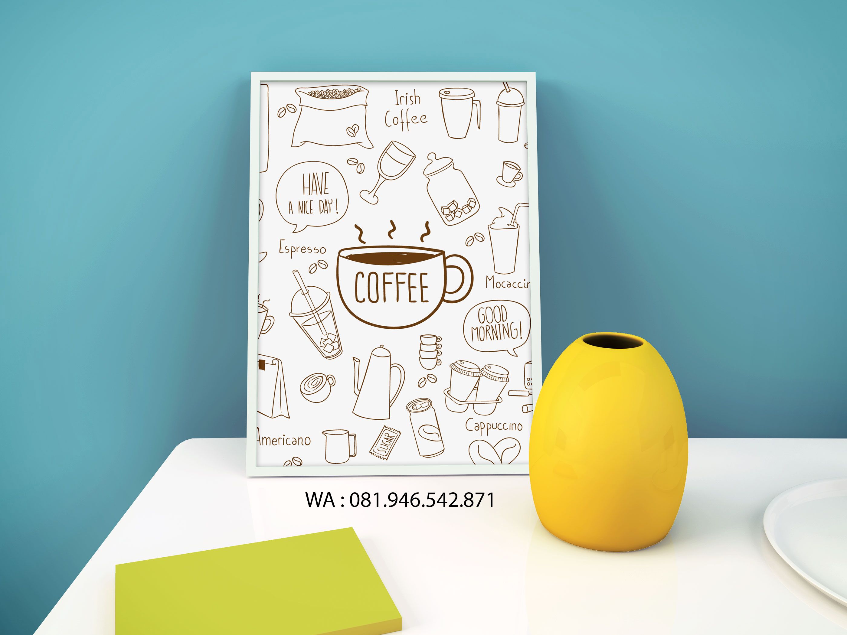Detail Hiasan Dinding Cafe Sederhana Nomer 16
