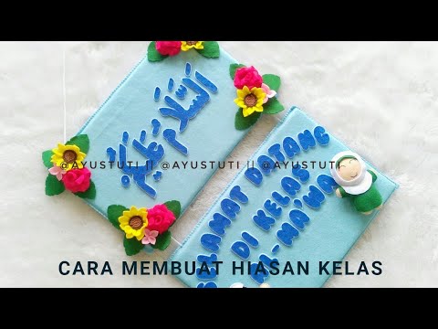 Detail Hiasan Dinding Kelas Dari Kain Flanel Nomer 7