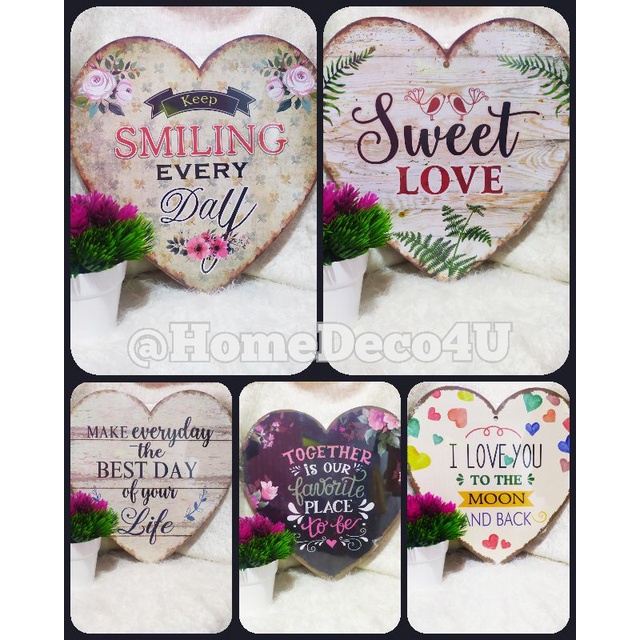 Detail Hiasan Dinding Love Nomer 35