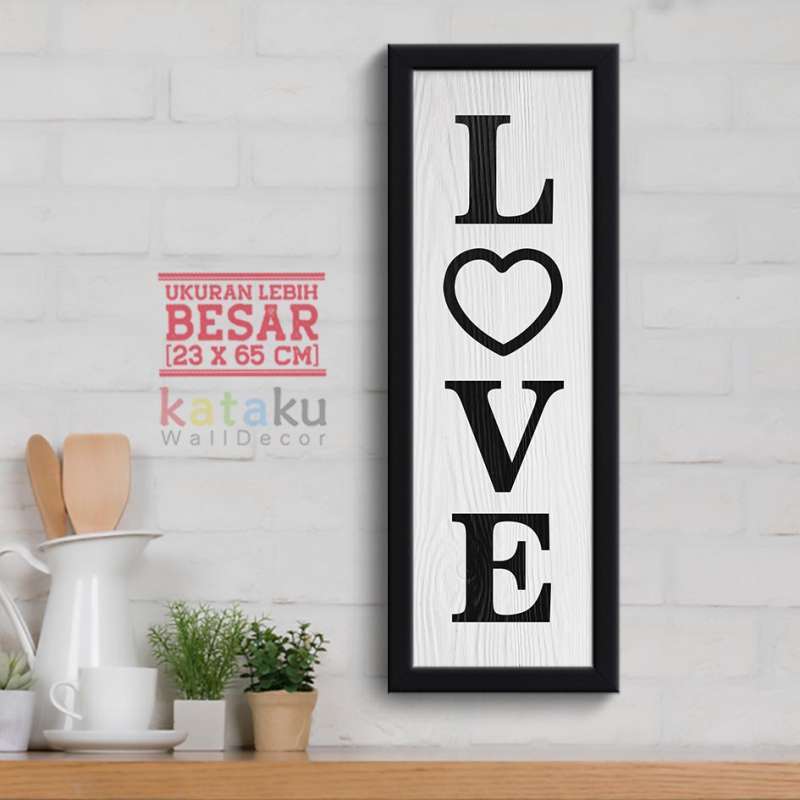 Detail Hiasan Dinding Love Nomer 50