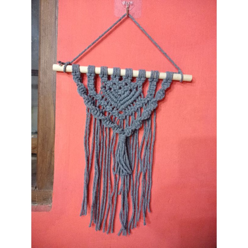 Detail Hiasan Dinding Macrame Tali Kur Nomer 32