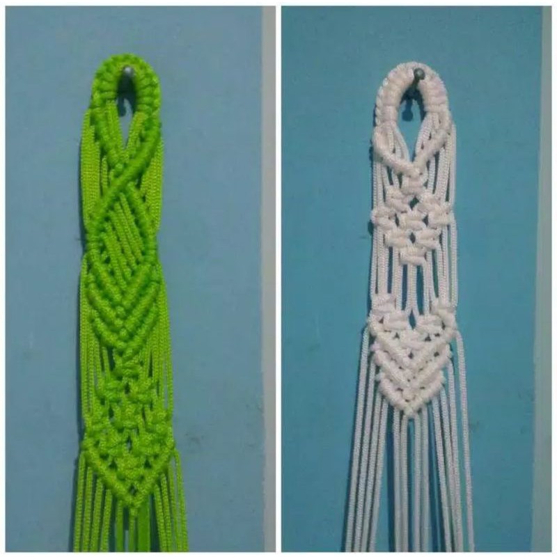 Detail Hiasan Dinding Macrame Tali Kur Nomer 44