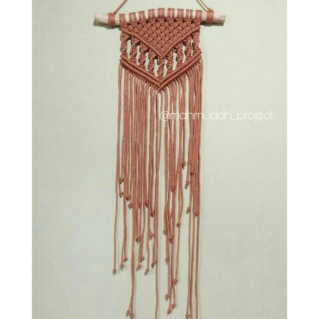 Detail Hiasan Dinding Macrame Tali Kur Nomer 7