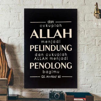 Detail Hiasan Dinding Poster Kayu Nomer 41