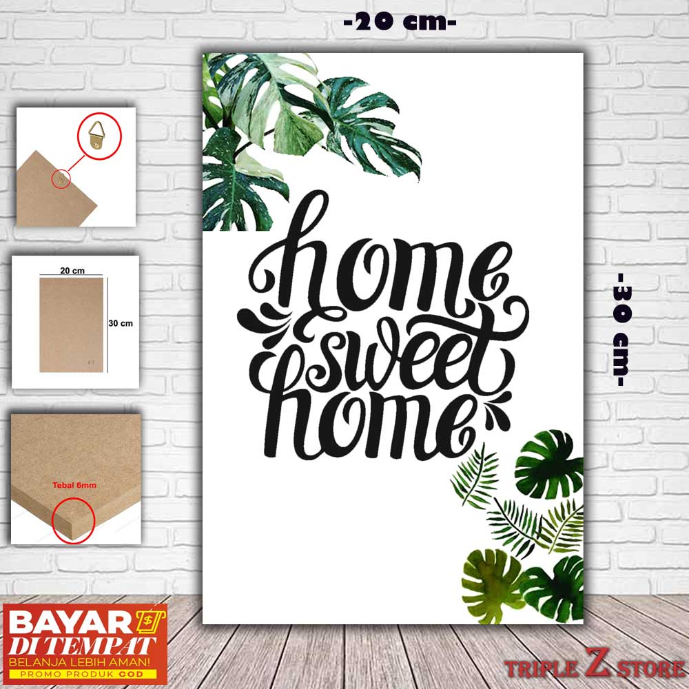 Detail Hiasan Dinding Tulisan Home Sweet Home Nomer 46