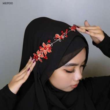 Detail Hiasan Hijab Pesta Nomer 2