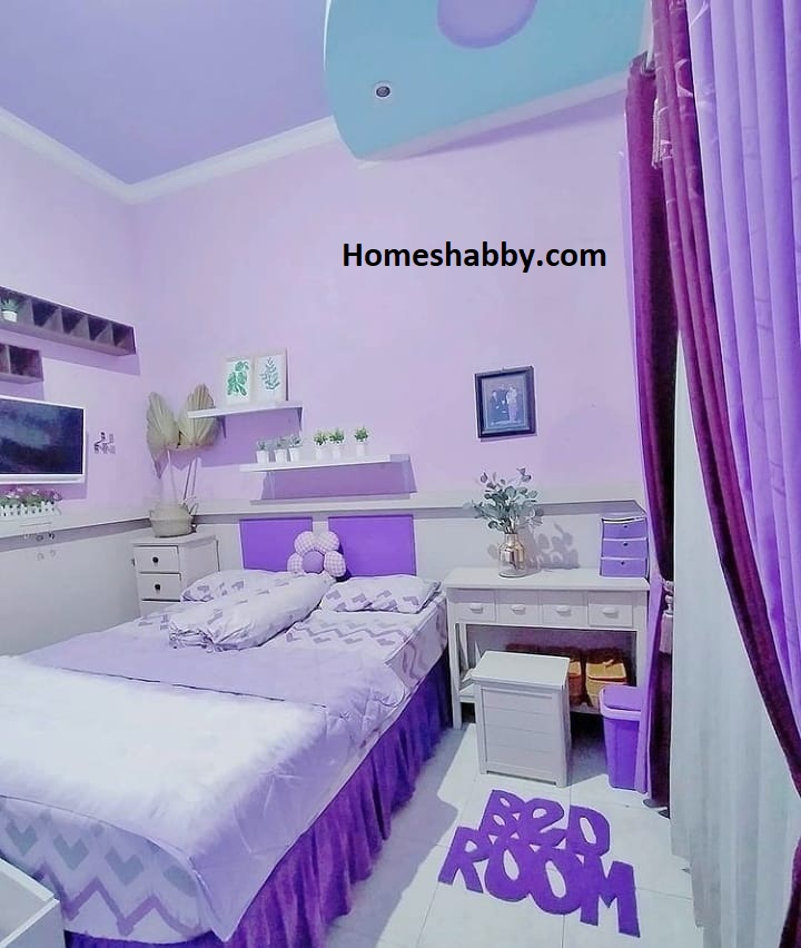 Detail Hiasan Kamar Warna Ungu Nomer 24