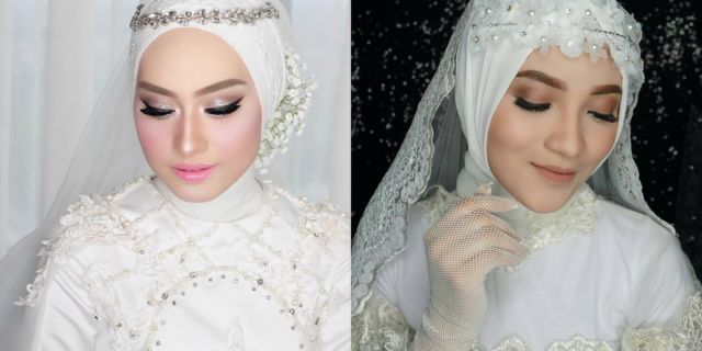 Detail Hiasan Kepala Pengantin Berjilbab Nomer 11