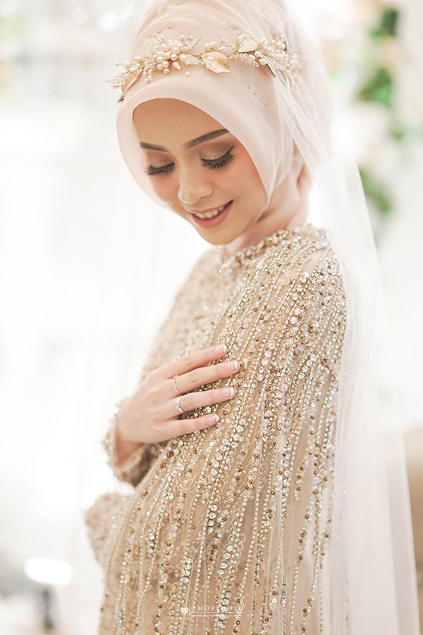 Detail Hiasan Kepala Pengantin Berjilbab Nomer 51