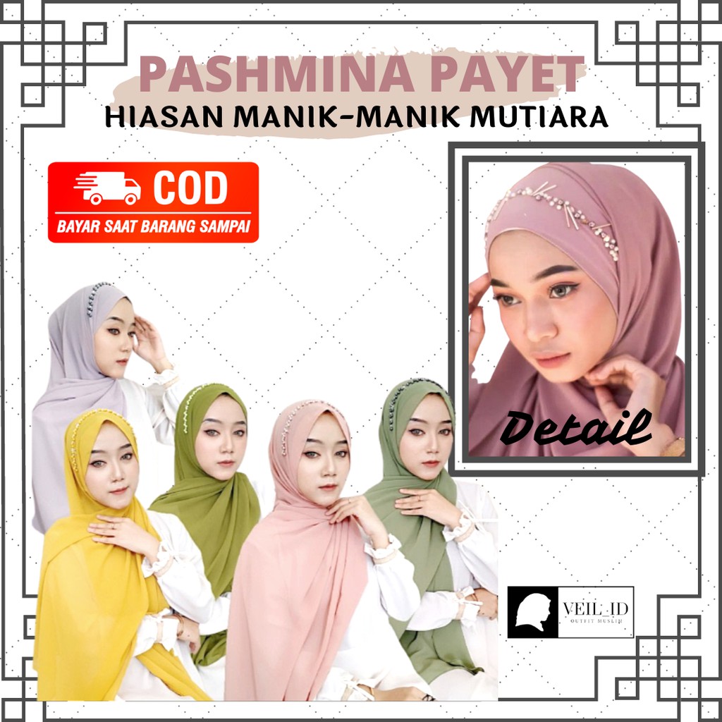 Detail Hiasan Kerudung Pashmina Nomer 8