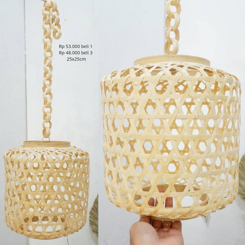Detail Hiasan Lampu Gantung Dari Bambu Nomer 45