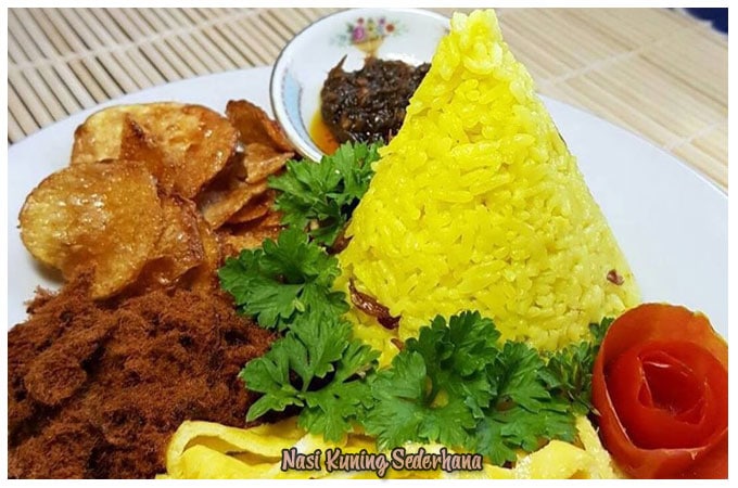 Detail Hiasan Nasi Kuning Sederhana Nomer 4