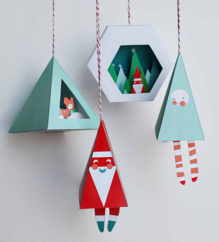 Detail Hiasan Natal Dari Kertas Origami Nomer 16