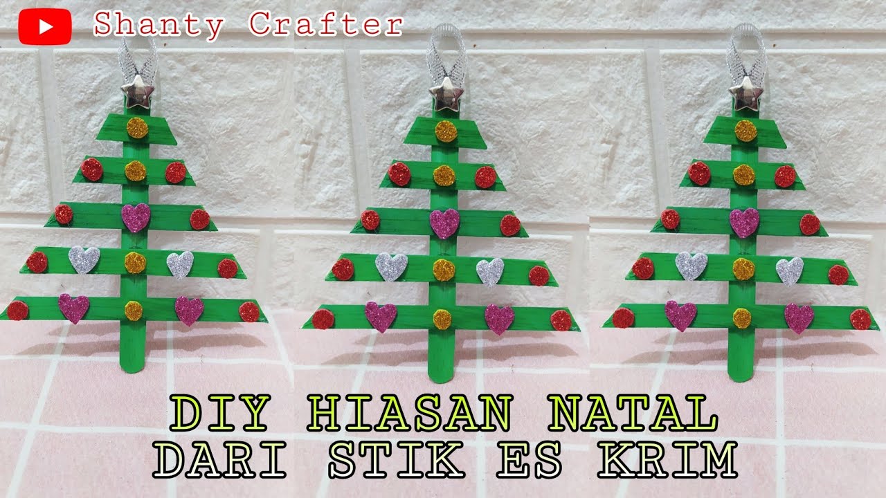 Detail Hiasan Natal Dari Stik Es Krim Nomer 2