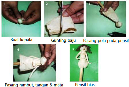 Detail Hiasan Pensil Dari Kulit Jagung Nomer 10