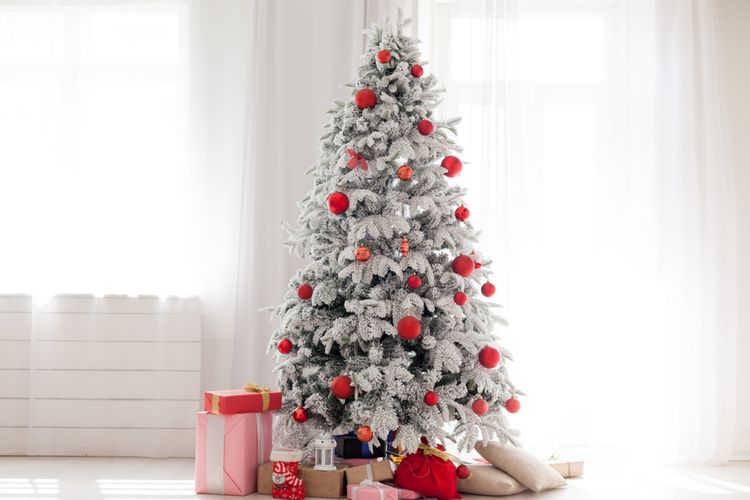 Detail Hiasan Pohon Natal Warna Putih Nomer 22