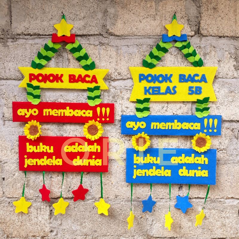 Detail Hiasan Pojok Baca Nomer 9