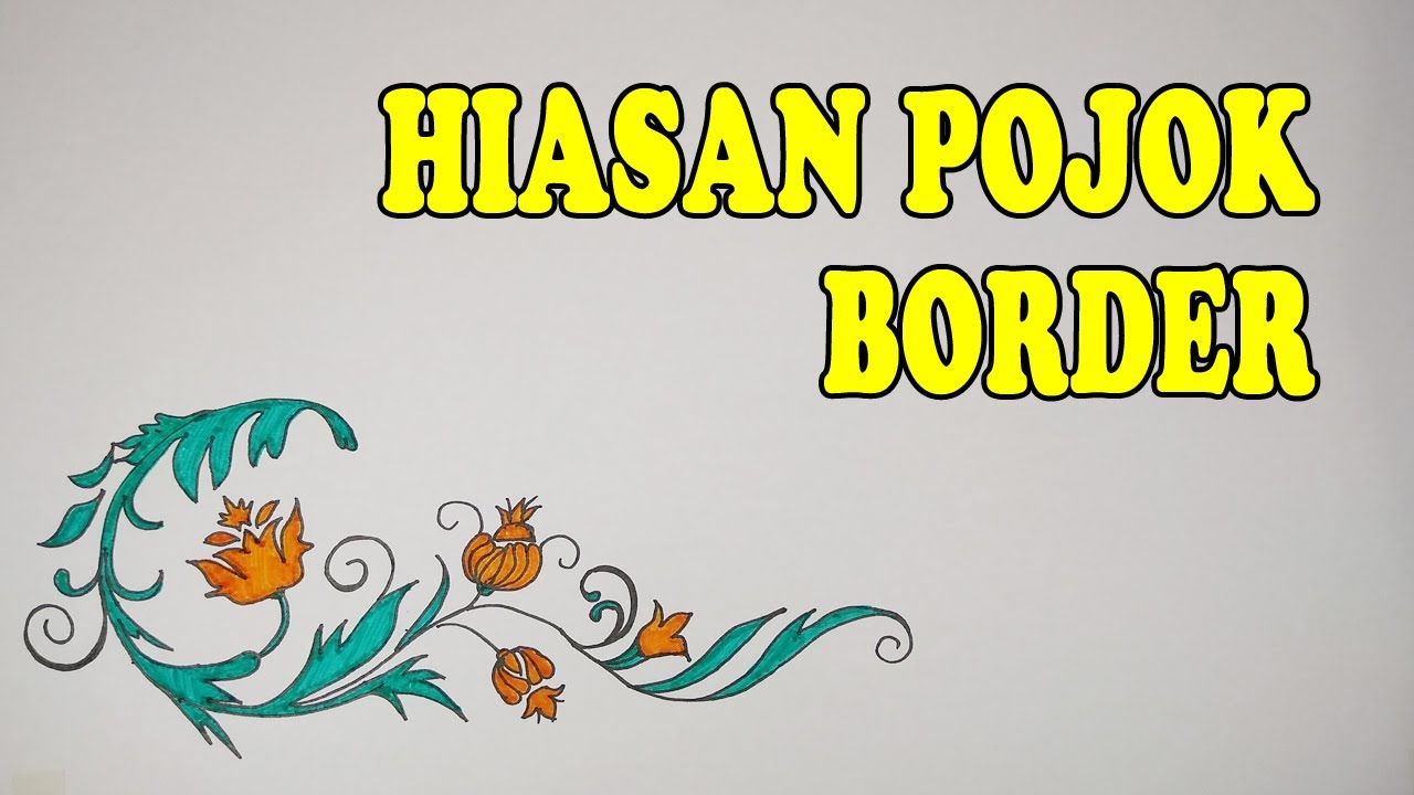 Detail Hiasan Pojok Kaligrafi Nomer 28