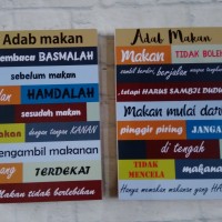 Detail Hiasan Poster Aturan Makan Nomer 29