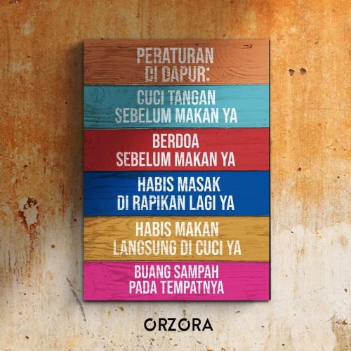 Detail Hiasan Poster Aturan Makan Nomer 34