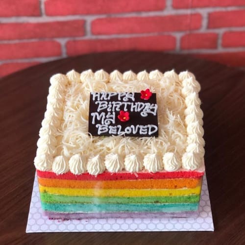 Detail Hiasan Rainbow Cake Untuk Ultah Nomer 25