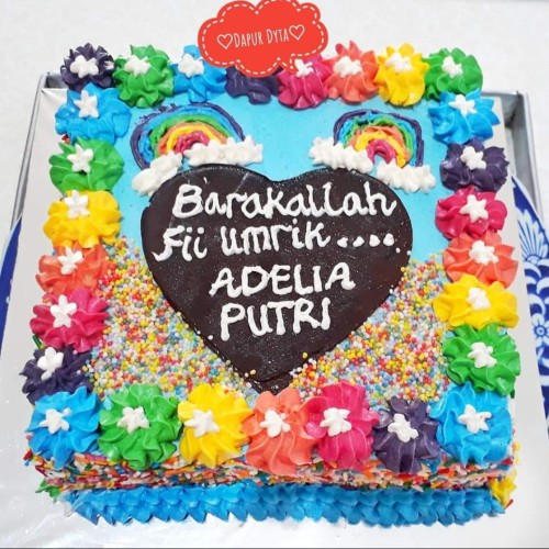 Detail Hiasan Rainbow Cake Untuk Ultah Nomer 40