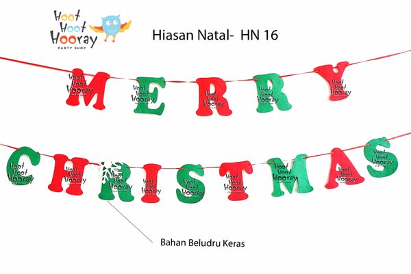 Detail Hiasan Tulisan Merry Christmas Nomer 8