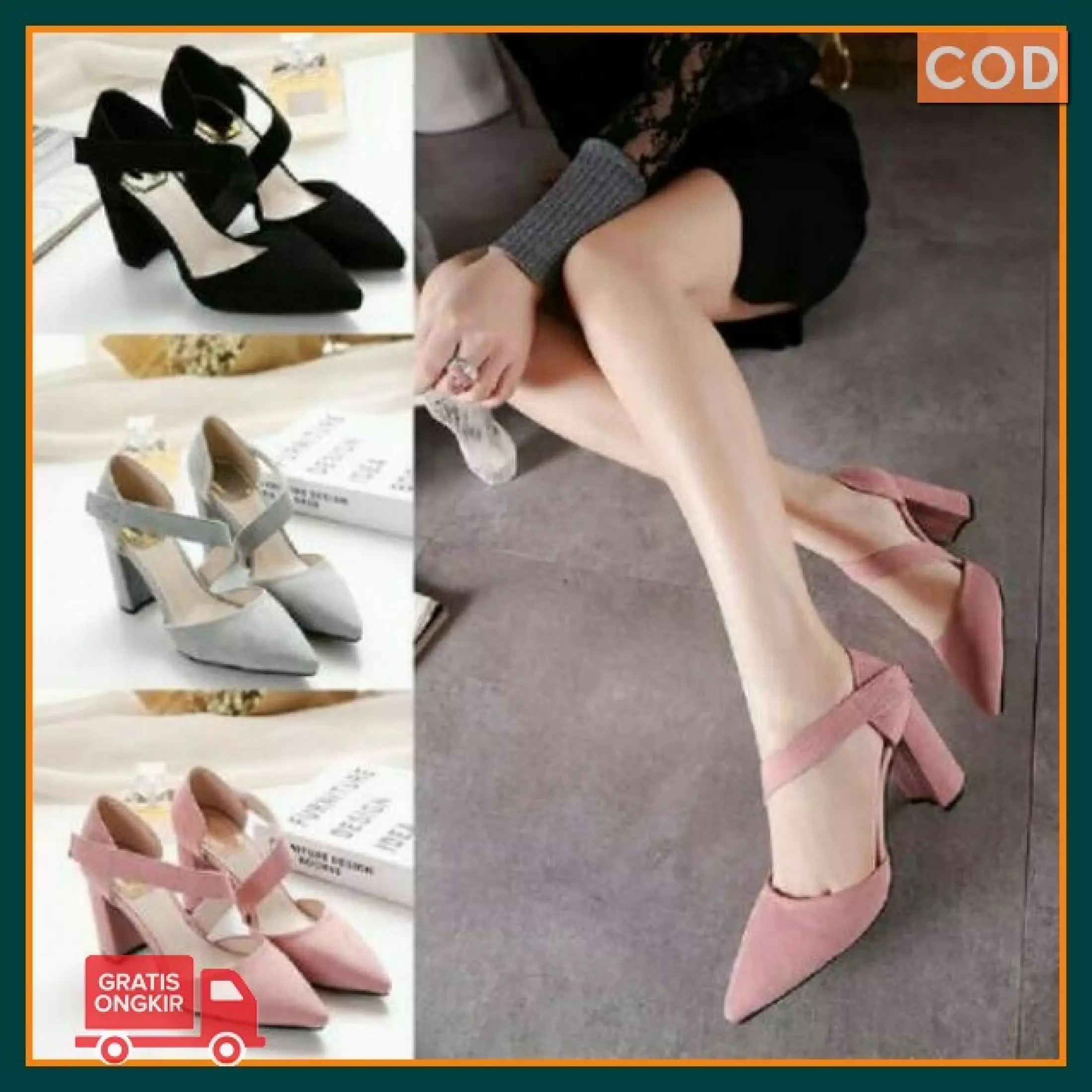 Detail High Heels Pendek Remaja Nomer 22